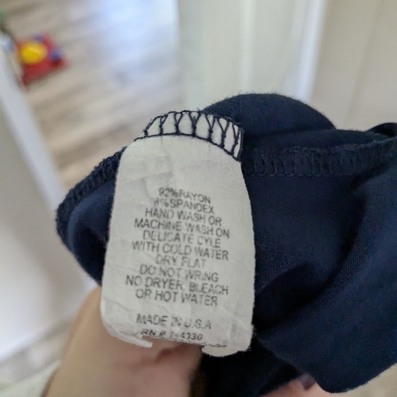 Floral Embroidered Alya Navy Dress - Picture 5 of 5